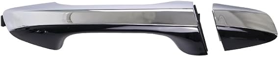 Front Right Exterior Door Handle Chrome with Black Painted Compatible with Kia Optima 2016-2019