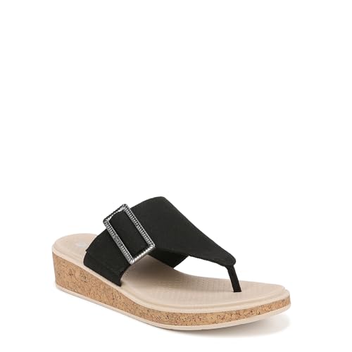 BZees womens Bay Machine Washable Comfort Wedge SandalFlip-Flop
