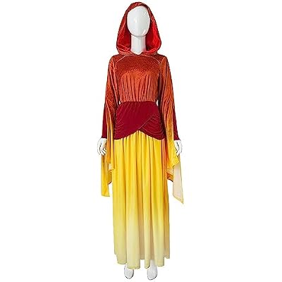 Adult Padme Amidala Costume Women Queen Padme Amidal Dress Cloak Cape Halloween Cosplay Outfits