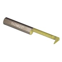 THINBIT RT51BLC MICROBIT TiN Coated Solid Carbide Reverse Profiling Tool, .312" Minimum bore, 1.000" Reach, Standard Elliptical Neck with .146" Projection and 5/16" Shank