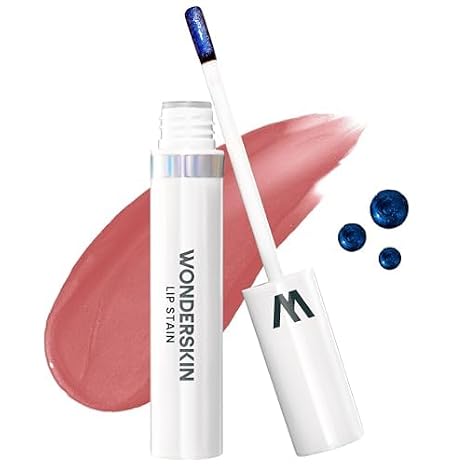 Wonderskin Wonder Blading Lip Stain Mask Natural Lipstick Long-Lasting Waterproof Lip Tint (Whimsical Stain & Go)