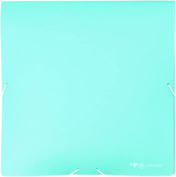 Craftelier - Rubber Binder for Organisation and Storage of Paper, Cardboard, Scrapbooking and Other Craft Supplies | Size 12" x 12" (30 x 30 cm) - Turquoise Colour