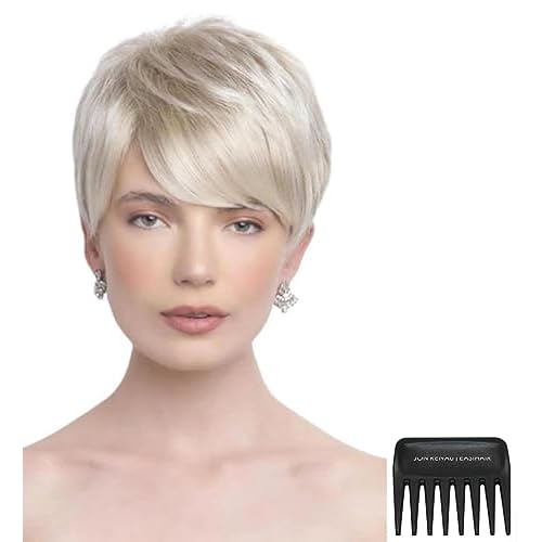 Bundle - 3 Items: Amara Wig by Rene of Paris, Christys Wigs Q & A Booklet & Wide Tooth Comb - Color: Creamy Toffee-R