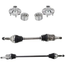 OKJHFD 4pc Front CV Axle Shaft & Wheel Bearing Kit for Toyota for Corolla 1.8L 2009-2018 for Matrix 1.8L 2009-2013