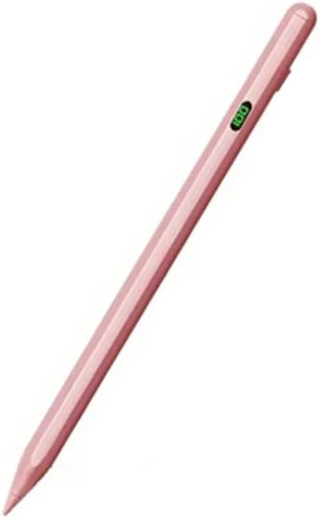 Coverzone Universal Dokunmatik Stylus Kalem LED Göstergeli Manyetik Gövdeli Type-C Şarjlı Hassas Uçlu Çizim ve Not Alma Kalemi Tüm Touchscreen Cihazlarla iPad ile Uyumlu | ZR61 (Açık Pembe)