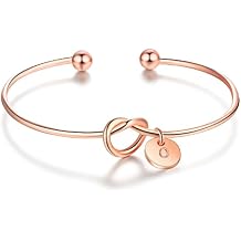 JewelOra Bracelet for Women with Heart, Stainless Steel Bangle Hearts Charms Mother Daughter Jewelry Gifts