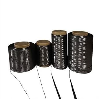 1PC 10M Carbon Fiber Thread 1K-24K - High-Strength Yarn for RC Models, Auto Repair & DIY Crafts(24K)