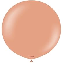 Kalisan Standard Latex Plain Balloons (Pack of 2) (One Size) (Pink Clay)