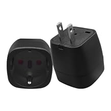NEMA 1-15P to EU Socket, European to US Plug Adapter,European to American Outlet Plug Adapter, Fireproof Safe Europe/Asia to USA/Canada Travel Power Plug (NEMA 1-15p Male to EU Socket)