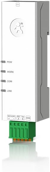 "Lipstick DIN Rail RS485 to Ethernet Converter Serial Device Server Modbus Gateway Modbus RTU to Modbus TCP to Command Integrated Web Page USR-DR134