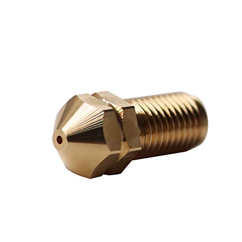 1piece 3D Printer Spare Parts Printhead Brass Nozzle 0.4mm Compatible with 3.0mm Ultimaker 3 Extended Ultimaker S5 3D Printer 0.4mm