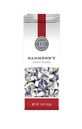 Hammond's Candies Hard Candy (Blueberry Star of David Art Candy, 1-Pack)