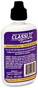 Water Based Re-Fill Ink for Xstamper Classix Self-Inking Stamp Refill 2oz`