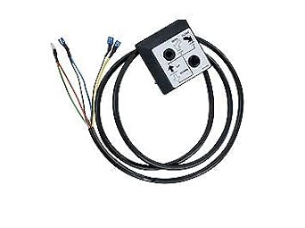 6-1/2 FT Black Push Button Switch, 1 Count, 1-way, Flush Mount, X-10 Protocol, Manual Operation