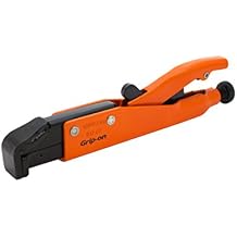 Grip-On 91207 7-Inch Axial Grip L-Shaped Locking Pliers in Orange Epoxy