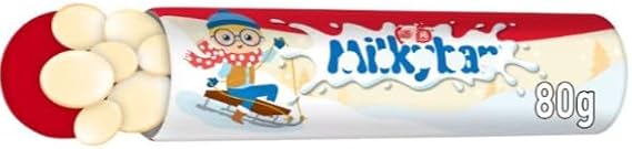 White Chocolate Pieces 80G (Pack of 12) Tasty And Twisty Delicious Treat Gift Hamper For Birthday,Christmas,Easter,New Year