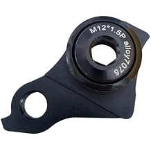 Universal Derailleur Hanger Tail Hook for Riding Biking 12x1.5mm Fit Frame UDH Aluminum Alloy Black
