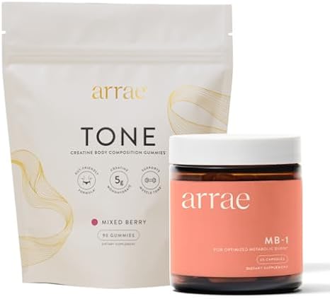 Arrae Lean & Define Duo MB-1 + Tone Gummies for Metabolic Support and Body Composition