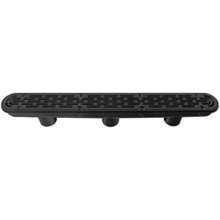 AquaStar 32CDFL102 32in Channel Drain 3 Port - Black