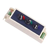 MEIRIYFA RGB LED Light Dimmer Knob Controller Switch,DC12-24V 3Channel Brightness Adjust Intelligently for Multi-Color LED Light Strip