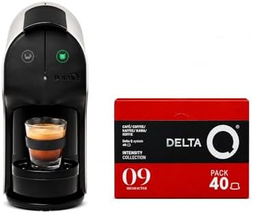 Delta Q Quick White Coffee Espresso Machine with 40 Qharacter Capsules