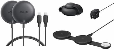 Anker Zolo Magnetic Wireless Charger, MagSafe-Compatible Wireless Charging Pad & MagSafe Compatible MagGo UFO 3-in-1 Charger, iPhone 17 Wireless Charging Station