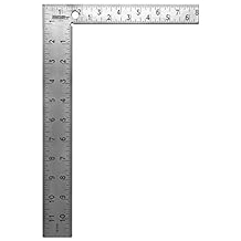 Johnson Level & Tool CS10 Professional Easy-Read Steel Carpenter Square, 8" x 12", Silver, 1 Square