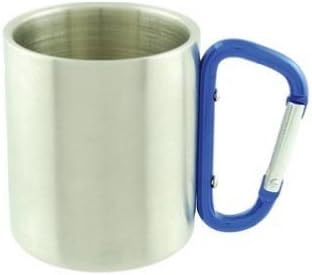 Carabiner Mug Stainless Steel Cup Hiking Camping 10oz