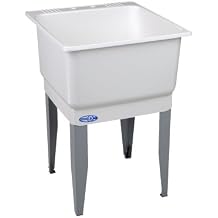 Mustee 14 Utilatub 23 in. x 25 in. Freestanding Laundry/Utility Sink in white