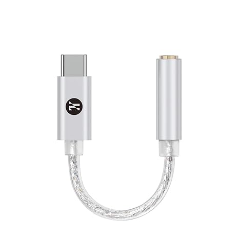 JCALLY JM12 Type C USB C to 3.5mm DAC Chip KT02H20 Dongle DSD128 Silver-Plated Conductor Digital Audio Adapter