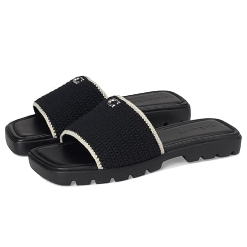 COACH womens Florence Leather Sandal