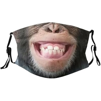 Fashion Smile Gnome Rabbits Animal Mouth Face Mask Balaclava Reusable Masks For Adult Men Women With 2 Filters