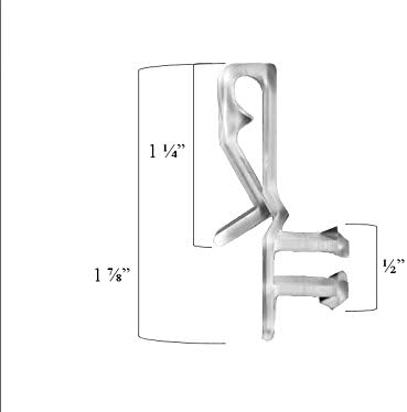 6 Pack of Hidden Valance Clips
