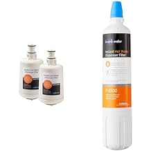 InSinkErator F-201R Replacment Water Filter Cartridges, 2 Count (Pack of 1), White, 2 Pack & F-1000 Standard Instant Hot Water Dispenser Under-Sink Water Filter Replacement
