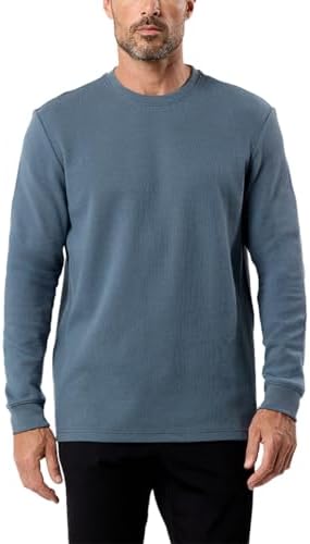 Crew Neck Waffle Knit Long Sleeve by INTO THE AM