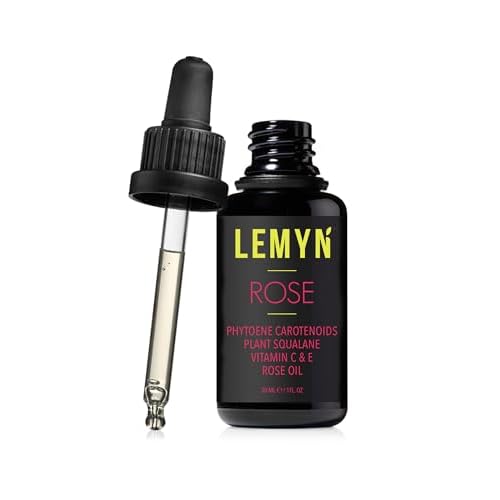 Lemyn Organics Squalane  Vitamin C Rose Oil | Enhanced with Carotenoids and Vitamin E | Freshly Made Face Oil | Hydrate & Firm | Small-Batch Artisan Skincare 30ml