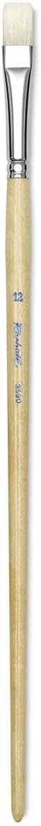 Raphael D'Artigny Interlocked White Bristle Brush, Bright, 12