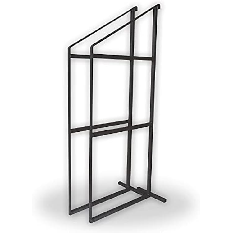 Generic 2-Tier Heavy Duty Black Steel Container Shelving Brackets - Sold in Pairs
