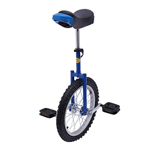 Ringmaster 24 Inch Wheel Unicycle with Steel Frame,Unicycle Bike Adjustable Height Exercise Bicycle Training Balance Bike for Adults,Daily Fitness Exercises,Cycling Exercises,Balance Training Blue