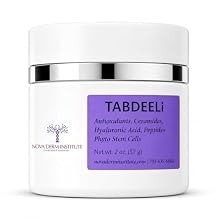 Nova Derm Lightweight Face Cream for Dry & Sensitive Skin, Barrier Repair with Ceramides, Hyaluronic Acid & Peptides, Non-Comedogenic, 2 oz