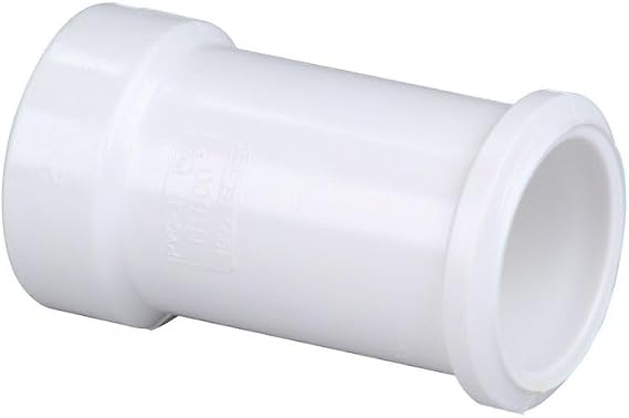 4" DWV PVC Soil Pipe Cast Iron Hub Adapter (HS) For Solvent Weld Socket Fittings Schedule 40 PVC, Non-Pressure Drainage and Vent Systems