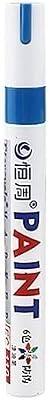13612Pcs Colorful Permanent Paint Marker Waterproof White Markers Tire Tread Rubber Fabric Paint Metal Paint Marker Pens1pc blue