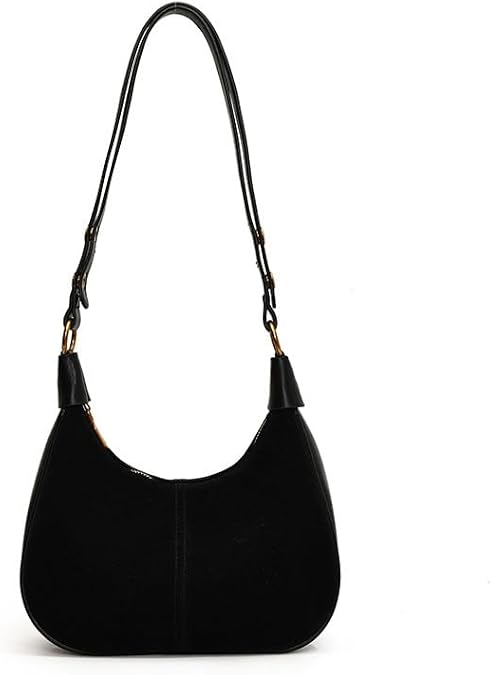 Hobo Bag Women's Half Moon Small Handbag Women's Y2K Adjustable Shoulder Strap Suitable for Everyday Life Work and Travel