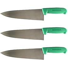 Set of 3-8 Chef Knives Cook French Stainless Steel (Green)