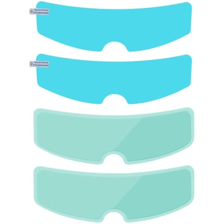 4Pcs Helmet Visor Anti-Fog Film & Rainproof Film for MT Thunder 4 SV, Clear Anti Fog Insert for Helmets Prevents Fogging and Water Drops Clear View,A