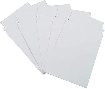 Progo 100 Pack Document White Cardboard Mailers, 6 x 8 Inches, Self Seal Adhesive Flap