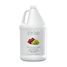 PUROLEO Grapeseed Oil 64 Fl Oz/1900 ML (Packed In Canada) 100% Pure Moisturizer Carrier Oil massage oil baby oil hair oil body oil baby oil hair care Oil for hair