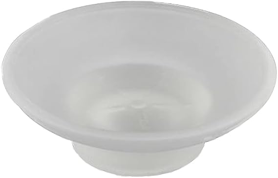 Frosted Glass Soap Dish Round Bathroom Replacement Soap Holder XL40D
