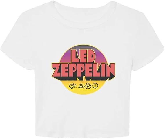 Led Zeppelin Unisex Adult Official Merch Sunset Circle Baby T-Shirt