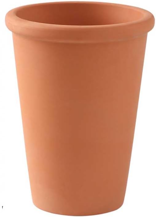 Terracotta Planter Pot, Slim Tall Straight Tube Round Reddish Pottery Flower Pot, 5/7/8 In Breathable Plant Flower Pots With Drainage Holes, Household Plant Container For Indoor & Outdoor Plant